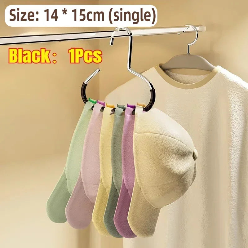 5pcsVersatile Manganese Steel Round Hook - Perfect for Hats, Ties, Scarves & Bags, Strong Load-Bearing, Non-Deformable
