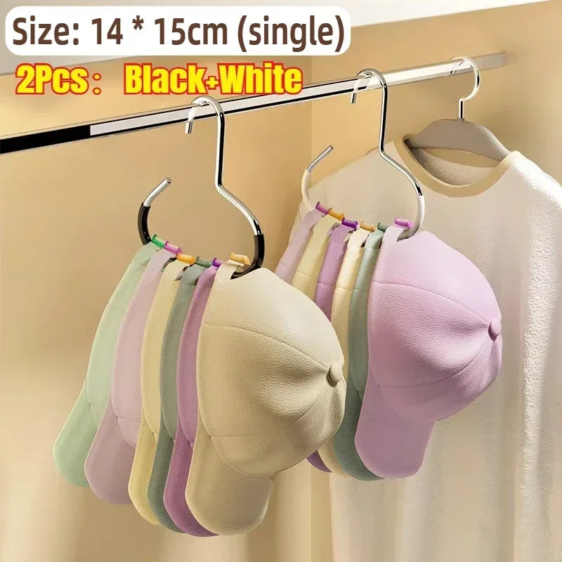 5pcsVersatile Manganese Steel Round Hook - Perfect for Hats, Ties, Scarves & Bags, Strong Load-Bearing, Non-Deformable
