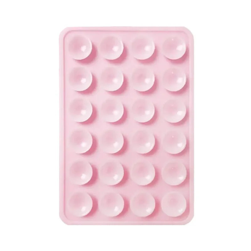 Candy Color Silicone Suction Phone Case Mount Non Slip Suction Cup Phone Stand Silicone Phone Holder For Selfies and Videos