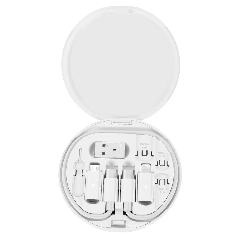 Multi USB Type C to C 60W Charging Adapter Cable Kit USB C to Lighting Conversion Set USB A & Type C to Micro/Type C/Lighting