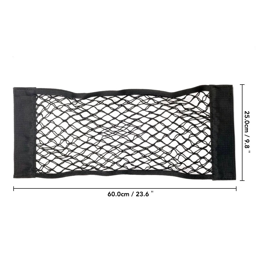 Car Trunk Storage Bag Nylon Mesh Nets Auto Back Rear Trunk Organizer Elastic String Luggage Net Holder Pocket Vehicle supplies