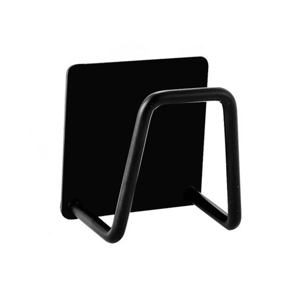 Kitchen Stainless Steel Sink Sponges Holder Self Adhesive Drain Drying Rack Kitchen Wall Hooks Accessories Storage Organizer