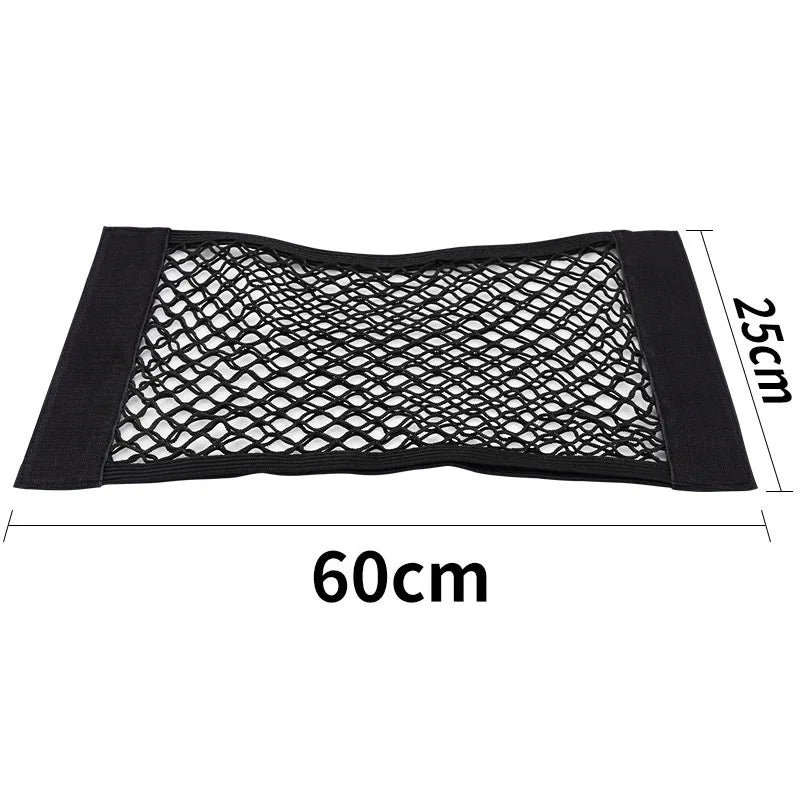 Car Trunk Storage Bag Nylon Mesh Nets Auto Back Rear Trunk Organizer Elastic String Luggage Net Holder Pocket Vehicle supplies
