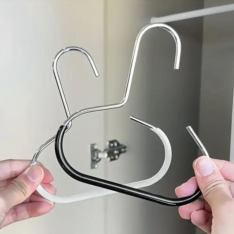 5pcsVersatile Manganese Steel Round Hook - Perfect for Hats, Ties, Scarves & Bags, Strong Load-Bearing, Non-Deformable